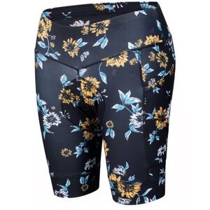 Women’s Zoic Charlotte 8” Inseam Flower Bike Shorts Medium